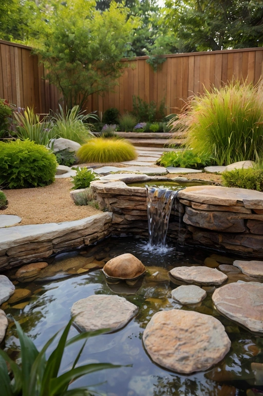 Outdoor Space with water features