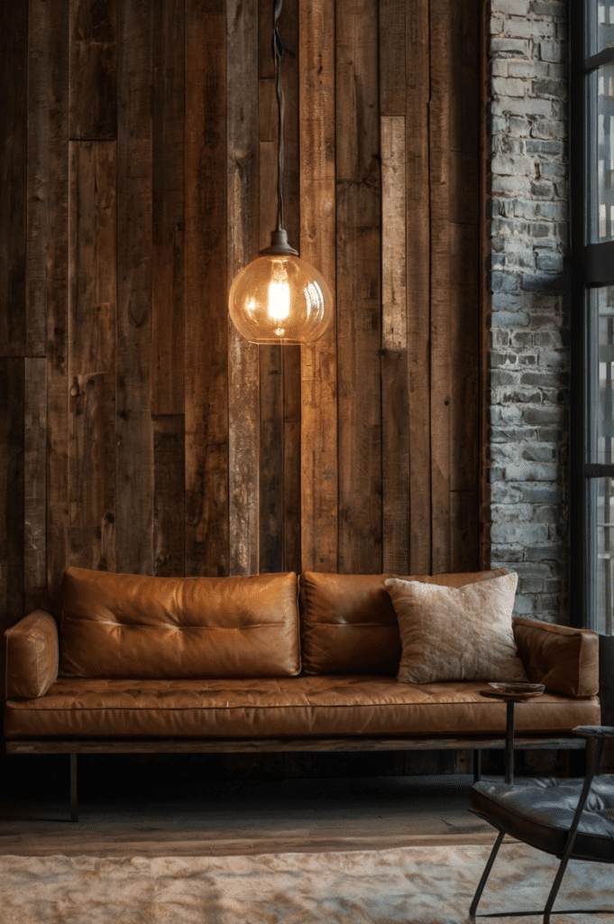 wall made from reclaimed wood