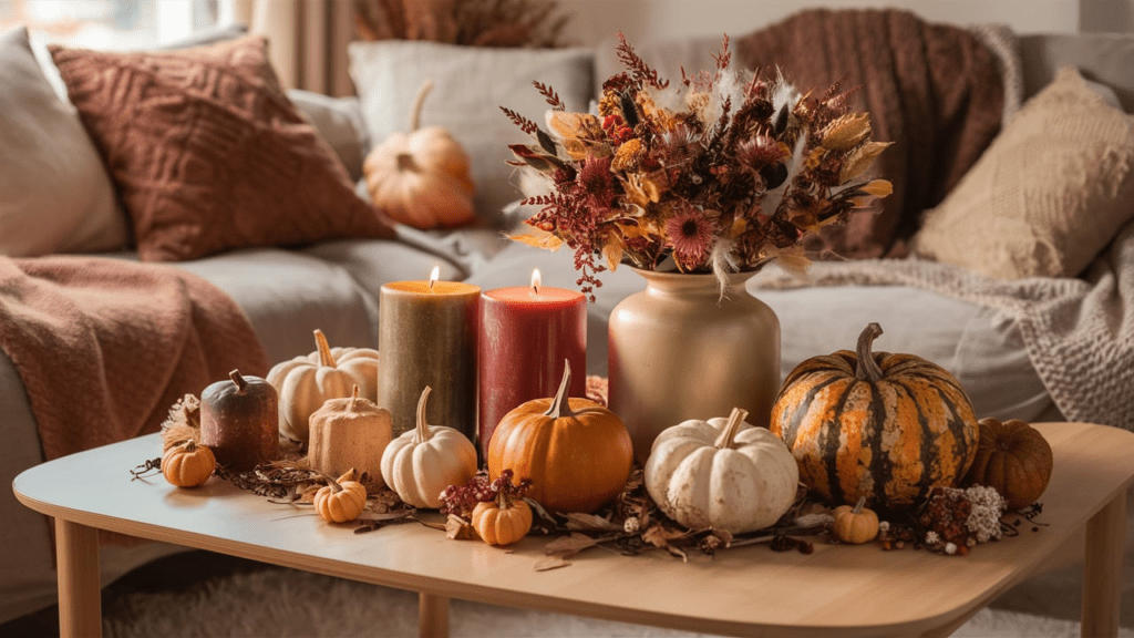 Seasonal Coffee Table Styling - halloween