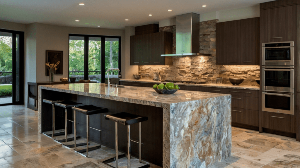 Natural Textures in kitchen