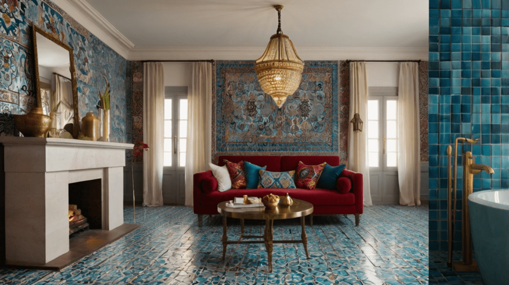 Incorporating Moroccan Tiles in living room