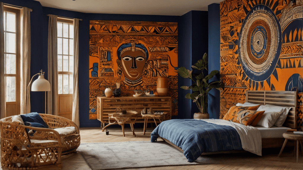 Incorporating African Prints in bedroom