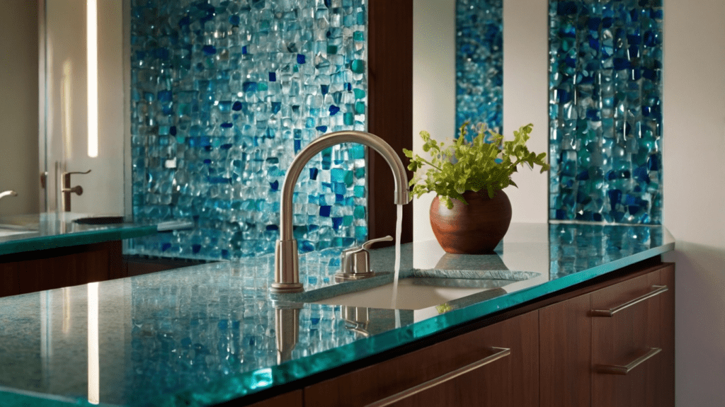 Recycled Glass Countertops